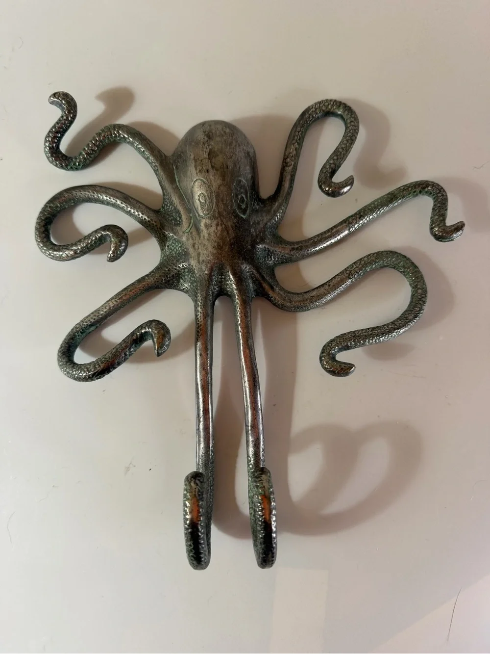 Original Anthropologie Octopus Wall Hook in heavy metal made in India from 2012